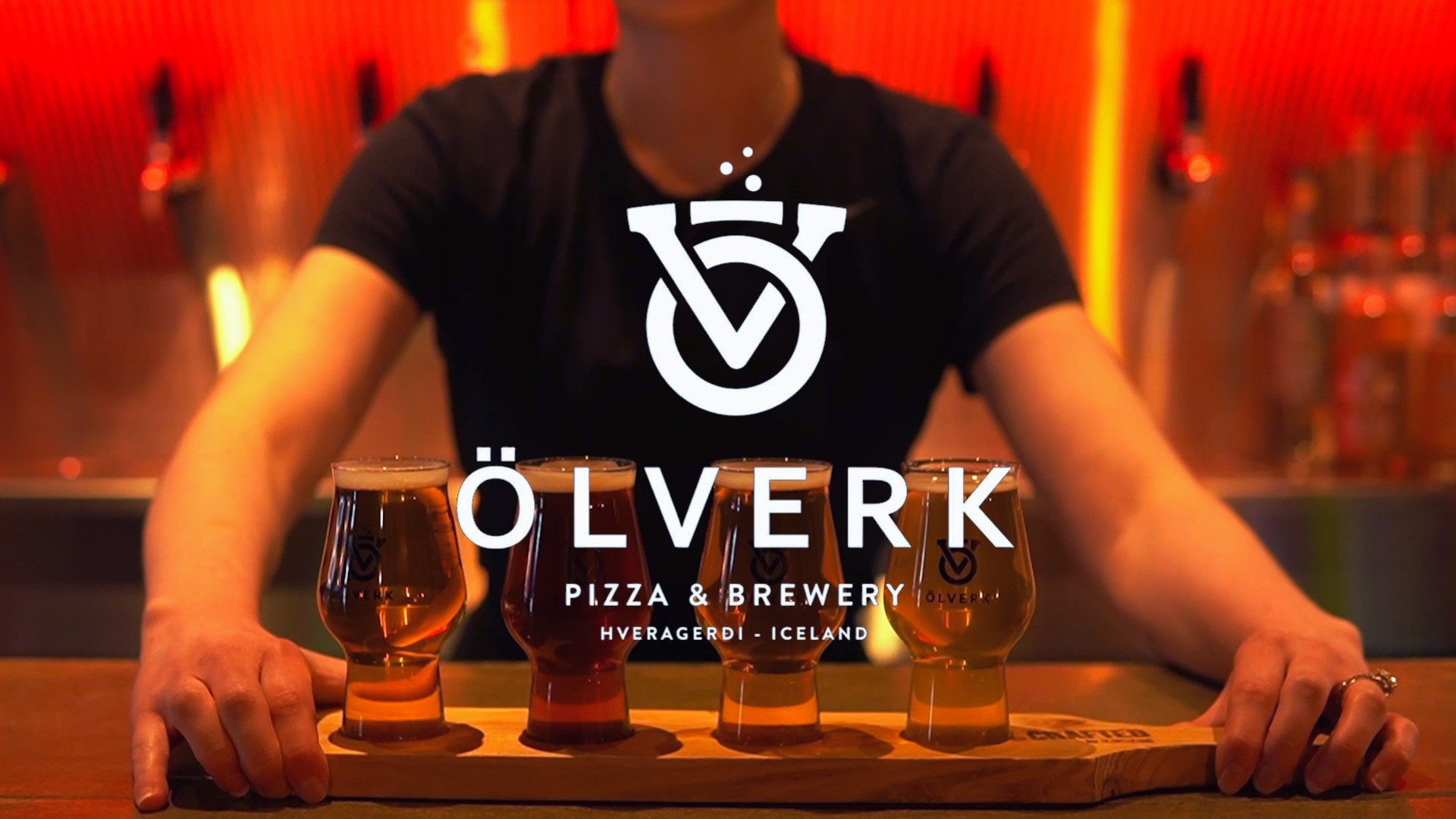 Ölverk — bjórflug við barinn